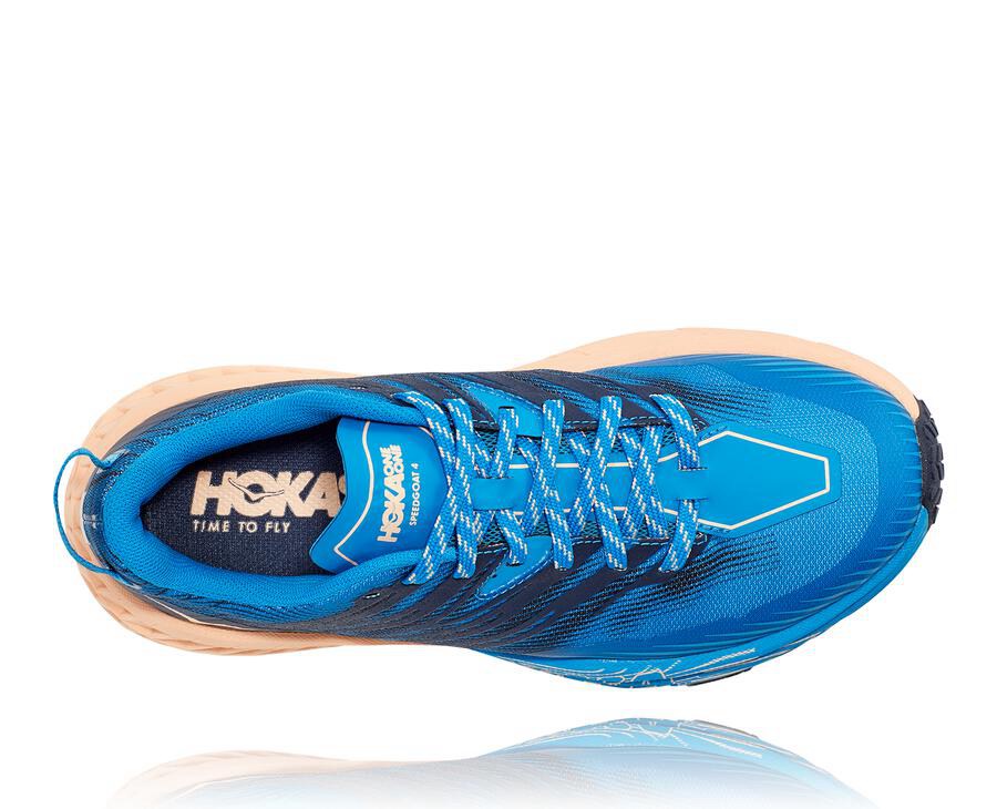 Zapatillas Trail Hoka One One Mujer - Speedgoat 4 - Azules - YUZ468531